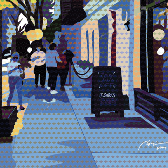 Brooklyn Dots in Blue